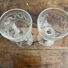 Antique edwardian etched for sale  ROYSTON