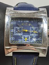 Invicta modelo 9908 cronógrafo caixa quadrada 39 mm relógio pulseira de couro azul 10 pol. comprar usado  Enviando para Brazil