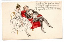 Cartolina f.p. illustratore usato  Italia