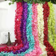 Flor Artificial pendurado Garland Planta Floral Videira Festa De Casamento Para Casa as decorações comprar usado  Enviando para Brazil