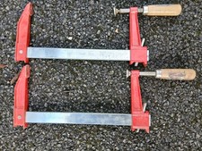 Pair woodworking clamps for sale  SOUTHAM