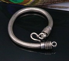 Pulseira de corrente de cobra personalizada prata esterlina 925 joias tribais sbr72 comprar usado  Enviando para Brazil
