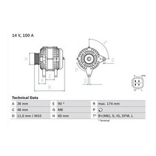 Cashback bosch alternator for sale  BIRMINGHAM