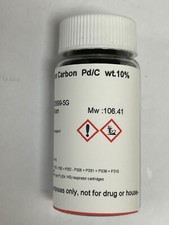 Paládio em carbono 10% seco, 5 gramas. comprar usado  Enviando para Brazil