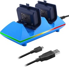 MoKo controlador duplo XBox 1 uma estação de carregamento doca azul bateria recarregável comprar usado MoKo controlador duplo XBox 1 uma estação de carregamento doca azul bateria recarregável comprar usado  Enviando para Brazil