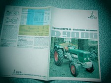 Prospectus tracteurs deutz d'occasion  Hazebrouck
