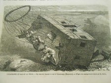 Engraving 1863 catastrophe d'occasion  Expédié en Belgium