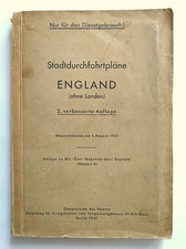 1941, German planned invasion of GB TOWN PLANS, Stadtdurchfahrtpläne ENGLAND WW2 comprar usado  Enviando para Brazil