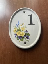 Ceramic house number for sale  LONDON