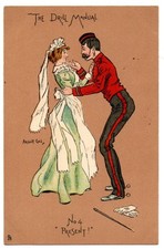 Cartão postal militar humorístico - The Drill Manual, No 4, 'Present' Tuck 6078. 1904. comprar usado  Enviando para Brazil