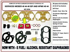  KIT DE RECONSTRUÇÃO DE CARBURADOR DE COMBUSTÍVEL WEBER 40-44-48 IDF COM FLUTUADOR HPMX 40 - 44 RADKE 703  comprar usado  Enviando para Brazil