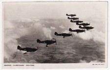 Aviões de combate Hawker Hurricane - Segunda Guerra Mundial - 1942 usado cartão postal foto real comprar usado  Enviando para Brazil