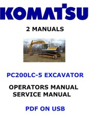 Komatsu PC200LC-5 Escavadeira Hidráulica Loja de Serviço Operadores Manual do Proprietário PDF comprar usado Komatsu PC200LC-5 Escavadeira Hidráulica Loja de Serviço Operadores Manual do Proprietário PDF comprar usado  Enviando para Brazil