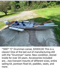 Grumman canoe 1997 for sale  Marathon