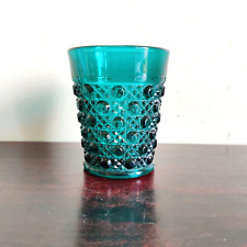 Copo de vidro antigo exclusivo design bolha azul turquesa Holanda raro GT252 comprar usado  Enviando para Brazil
