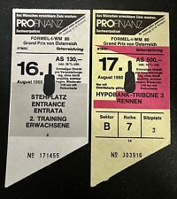 Ingresso passe de 2 dias estreia Nigel Mansell na F1 - Grande Prêmio da Áustria de 1980 comprar usado  Enviando para Brazil