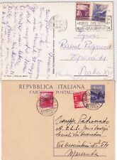 1949 intero postale usato  Arese