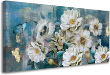 Flowers canvas wall for sale  Chicago