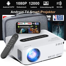 8K UHD 12000LMS LED Odtwarzacz multimedialny Projektor Kino domowe Bluetooth WiFi Projektor na sprzedaż  Wysyłka do Poland