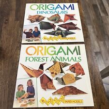 Origami : Forest Animals and Dinosaurs by Mallard Press 2 books segunda mano  Embacar hacia Argentina