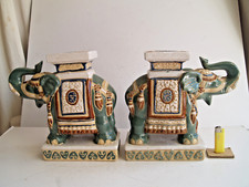 Paire elephant ceramique d'occasion  Salon-de-Provence