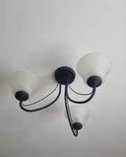 ceiling light metal black for sale  ASHBOURNE