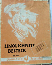 Linolschnitt besteck 872 gebraucht kaufen  Montabaur