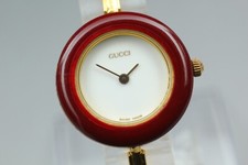 [N ESTADO PERFEITO] GUCCI 11/12.2 relógio feminino mostrador moldura mudança quartzo ouro do Japão comprar usado  Enviando para Brazil