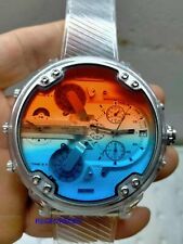  Relógio DIESEL DZ7427 mostrador prata Mr. Daddy 2.0 pulseira transparente tamanho grande masculino  comprar usado  Enviando para Brazil