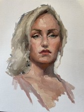 Portrait study oil for sale  Glendale