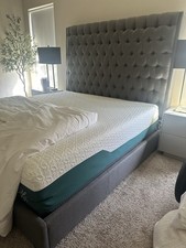 King size upholstered for sale  Bixby
