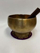 Usado, Tigela de canto antiga de cura sonora 6,4" para suporte de meditação tigela ioga AV11 comprar usado  Enviando para Brazil