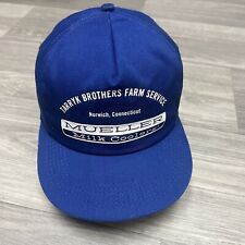 Chapéu Snapback Verdadeiro Vintage Anos 70 Mueller Milk Coolers Azul Branco Fazenda Trabalho Promo comprar usado  Enviando para Brazil