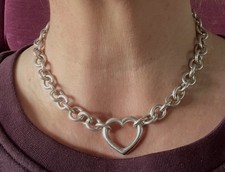 Tiffany heart clasp for sale  BOLTON