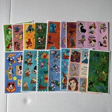 Lote de 15 Folhas de Adesivos Vintage Disney Princesas Vilões Monstros Mickey ect comprar usado  Enviando para Brazil