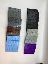 18 placas base Lego 8 x 8 tijolos quadrados multicoloridos base construção comprar usado  Enviando para Brazil
