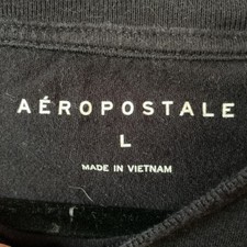 Camiseta Aeropostale feminina tamanho grande preta manga curta em relevo comprar usado  Enviando para Brazil