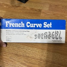 Vintage C-Thru Régua de Curva Francesa Conjunto de 8 FC-8 Feito Nos EUA Desenho comprar usado  Enviando para Brazil