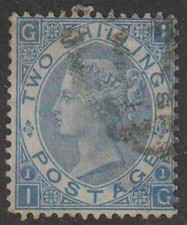 SG120 1867 2 dois xelins azul pálido PL1 IG usado. Perfil super claro comprar usado  Enviando para Brazil