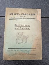 Altes handbuch solex gebraucht kaufen  Göttin, -Neustadt
