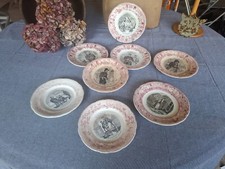 Assiettes parlante porcelaine d'occasion  Villeneuve-la-Guyard
