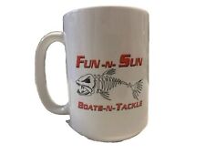 Caneca de café Fun-N-Sun Boats-N-Tackle 12 oz  comprar usado  Enviando para Brazil