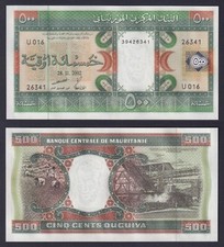 Banconota mauritania 500 usato  Chieri