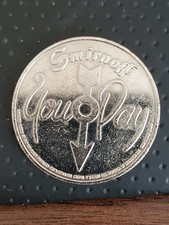 Medalha de ficha publicitária SPINNER "YOU PAY" SMIRNOFF VODKA comprar usado  Enviando para Brazil