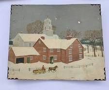 Vintage painting wood for sale  Chicopee