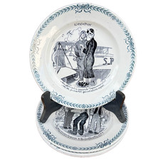 Assiettes parlantes humoristiq d'occasion  Granville