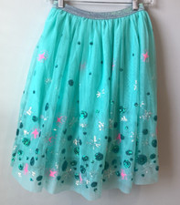 Saia midi de tule feminina 10/12 lantejoulas rosa água cintilante dança fada gato e macaco comprar usado  Enviando para Brazil