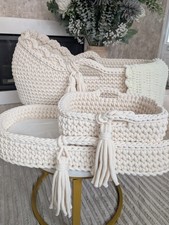 Crochet moses basket for sale  PRESTON