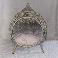 Adorável cama de vime para animais de estimação, cama de gato, cama de cachorro pequena, cama de animal pequeno. comprar usado  Enviando para Brazil