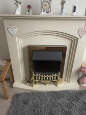 Cream fireplace surround for sale  RICHMOND